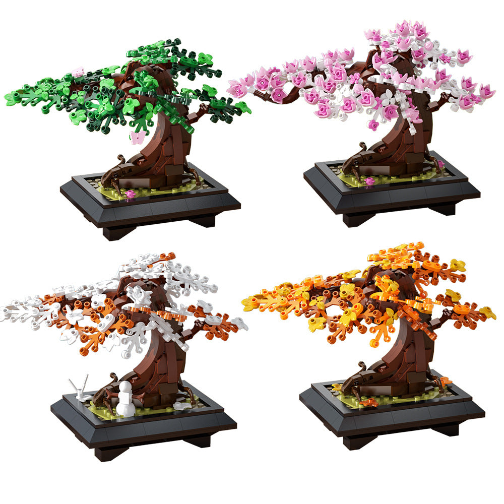 four seasons bonsai building set | lego compatible - 3