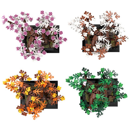 Four Seasons Bonsai MOC Building Kit | Seasonal Tree Display Model - 5