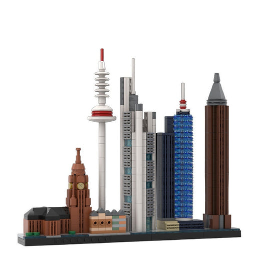 Frankfurt Am Main Skyline Building Kit | LEGO-Compatible MOC - 1