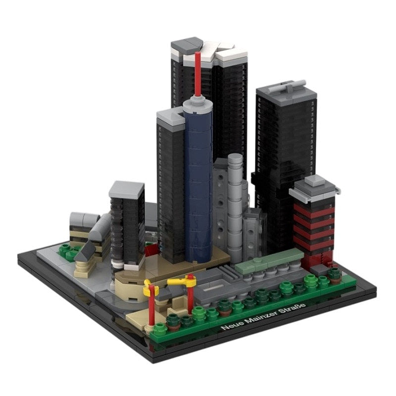 Frankfurt Main Skyline Neue Mainzer Straße Skyscraper Building Kit | LEGO-Compatible MOC - 3