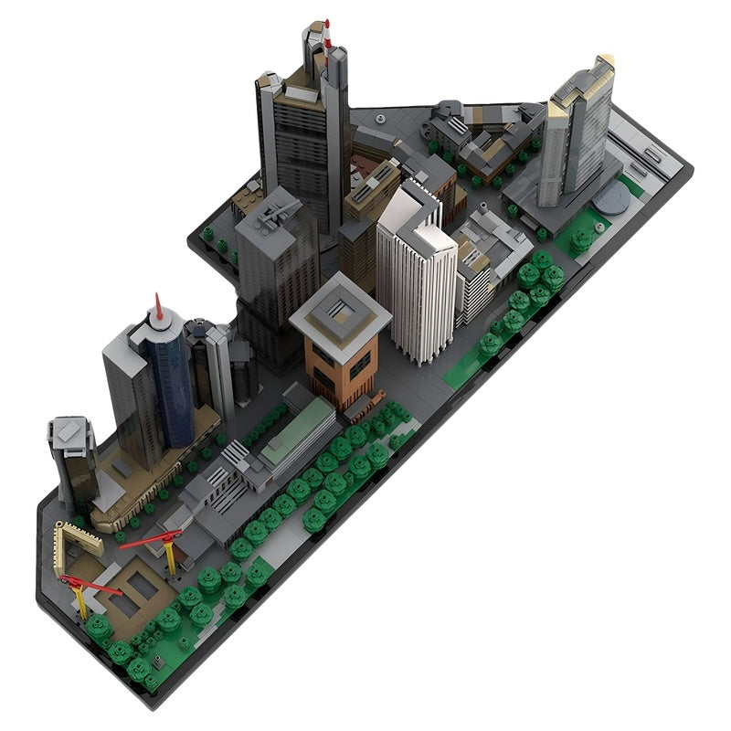 Frankfurt Neue Mainzer Straße Skyline 1:875 MOC Building Kit - 2