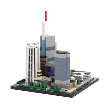 Frankfurt Neue Mainzer Strasse Skyline Building Kit | LEGO-Compatible MOC - 5
