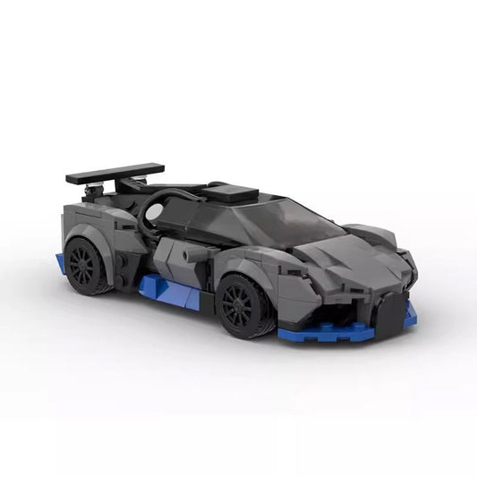 French Widebody Hypercar Racing Coupe Building Kit | 8-Wide LEGO-Compatible MOC - 1