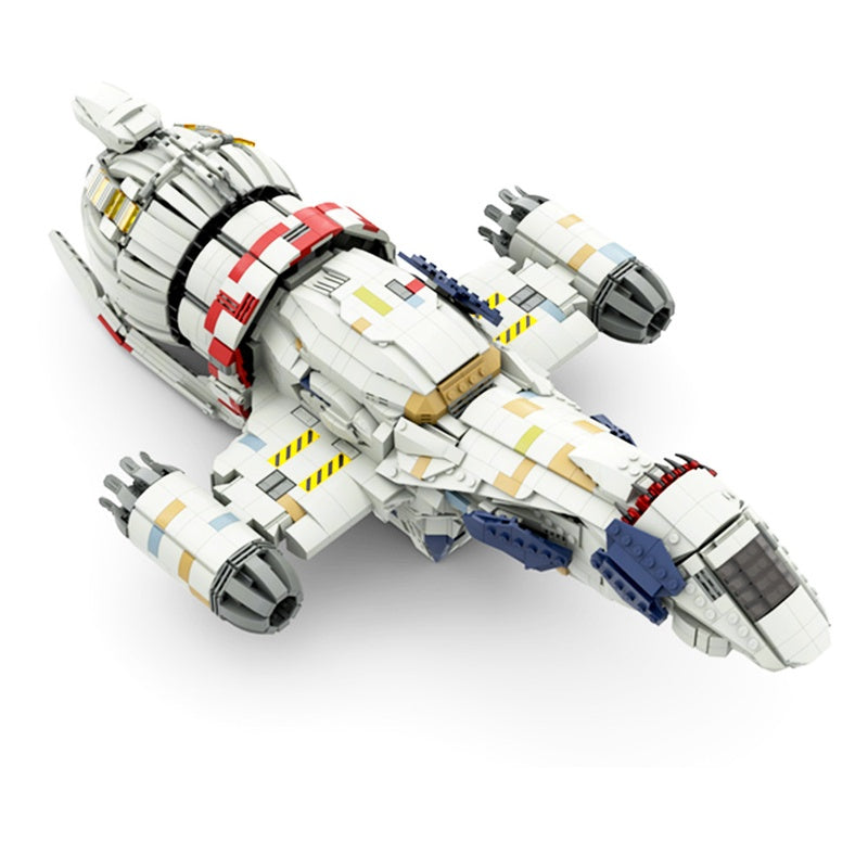 Frontier Space Cargo Transport Ship Building Kit |  Mid Scale LEGO-Compatible MOC - 2