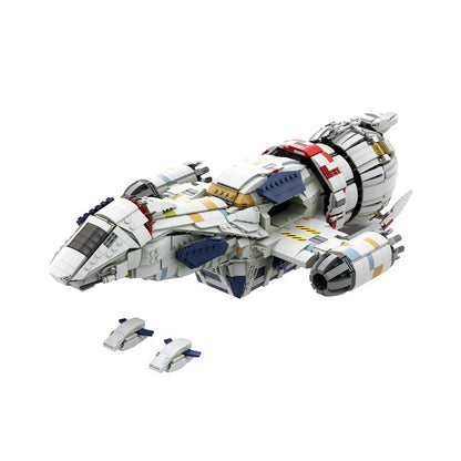 Frontier Space Cargo Transport Ship Building Kit |  Mid Scale LEGO-Compatible MOC - 7