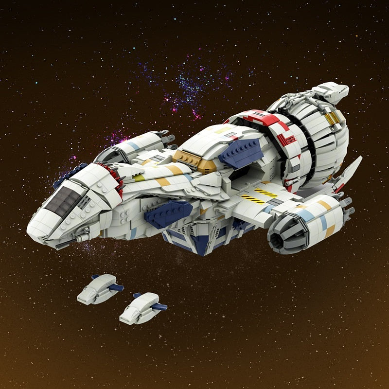 Frontier Space Cargo Transport Ship MOC Building Kit - 4