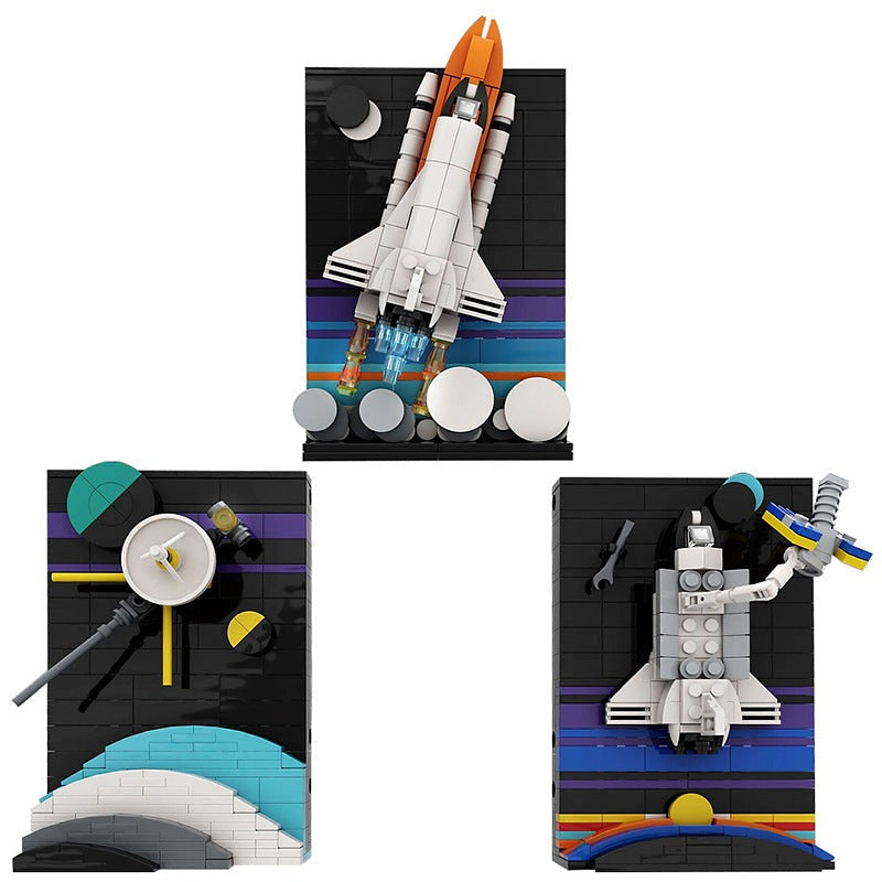 Further Space Exploration Postcards MOC Space Diorama Building Kit - 1