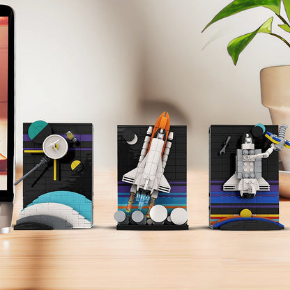 Further Space Exploration Postcards MOC Space Diorama Building Kit - 3