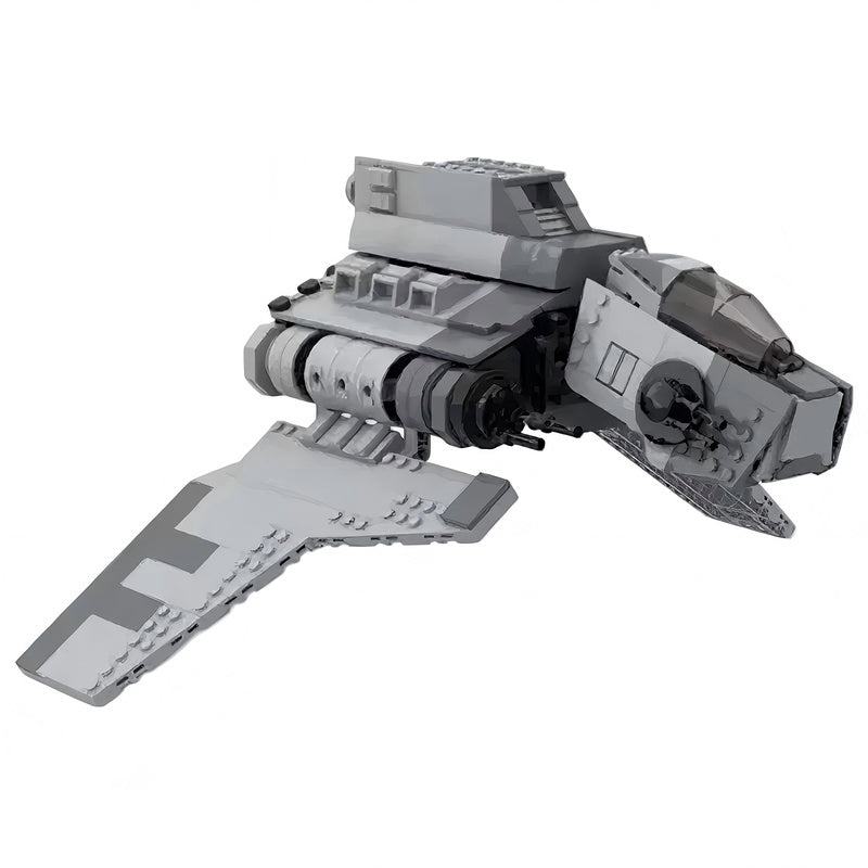 Futuristic Attack Shuttle MOC Building Kit | Sci-Fi Spacecraft Model - 6