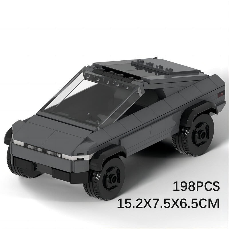 Futuristic Cyber Pickup Truck MOC Building Kit | Sci-Fi Vehicle Model - 6