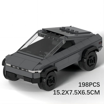 Futuristic Cyber Pickup Truck MOC Building Kit | Sci-Fi Vehicle Model - 6