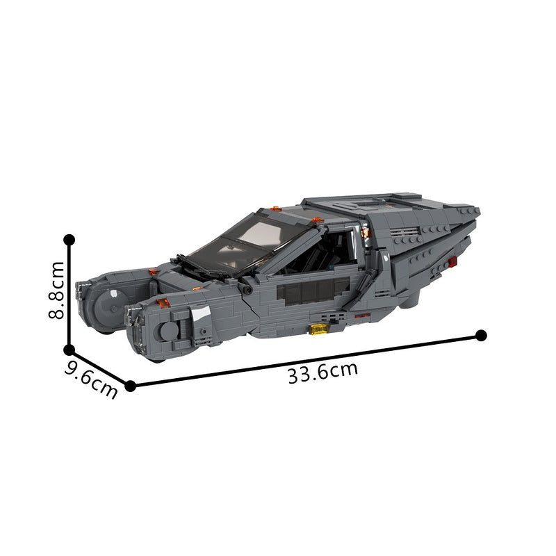 Futuristic Flying Patrol Vehicle Building Kit | LEGO-Compatible MOC - 4