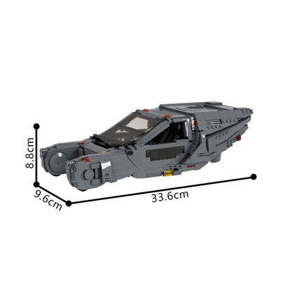 Futuristic Flying Patrol Vehicle Building Kit | LEGO-Compatible MOC - 4