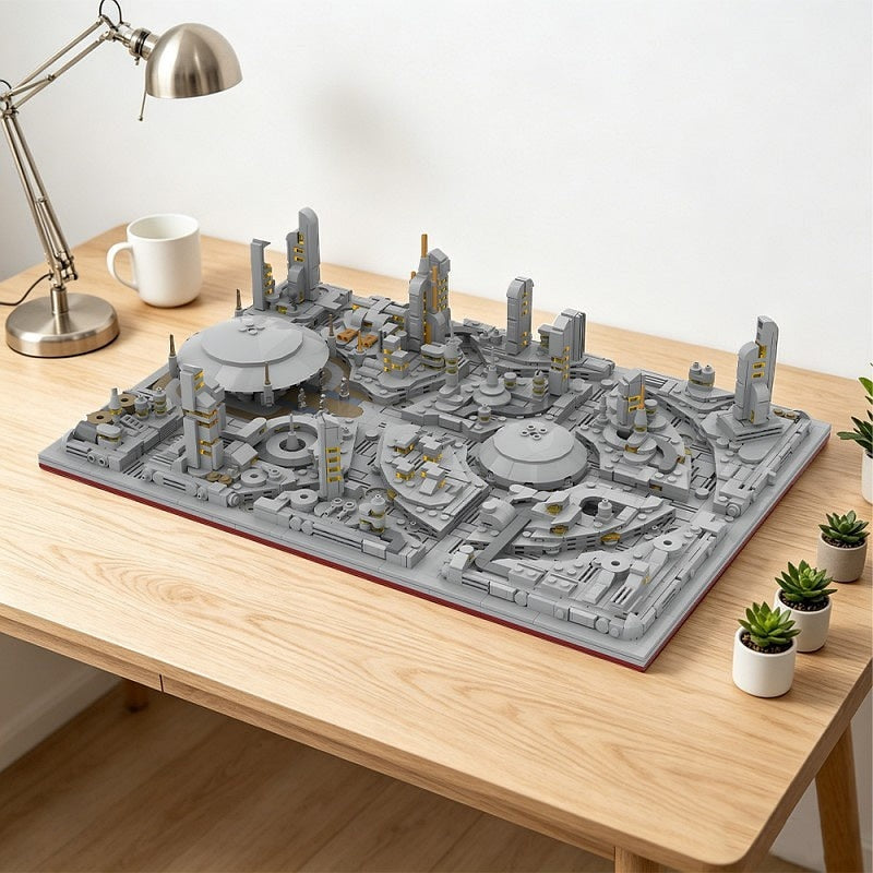 Futuristic Galactic Senate City MOC Diorama Building Kit - 5