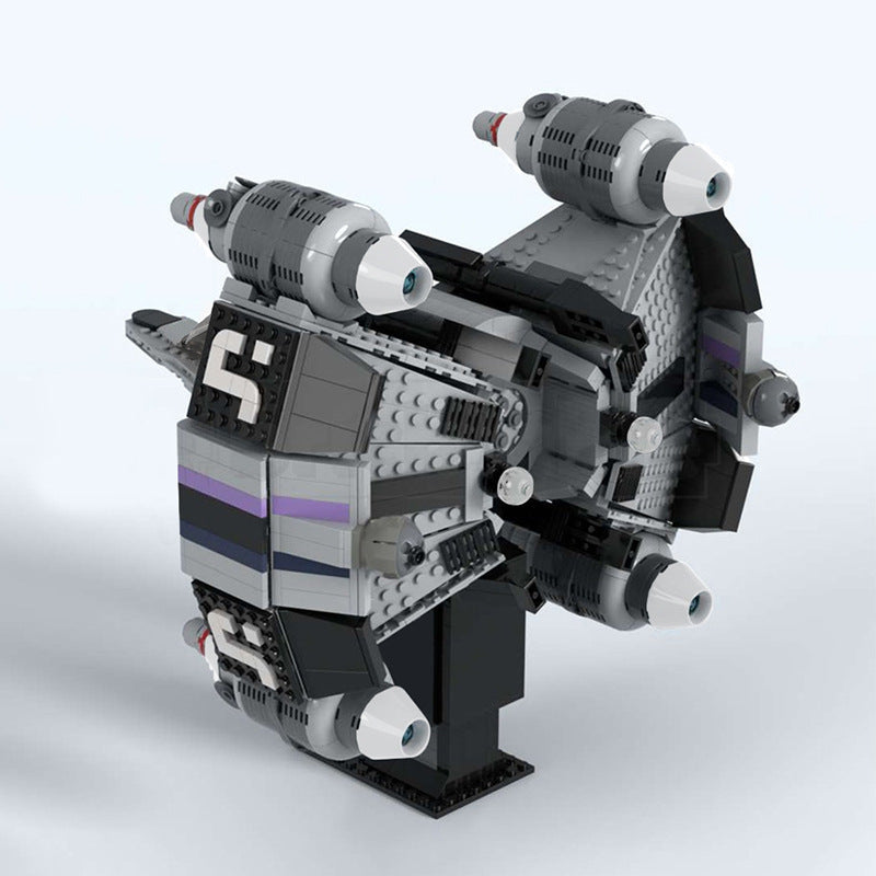 Futuristic Gunstar-Inspired Starfighter Building Kit | LEGO-Compatible MOC - 2