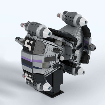 Futuristic Gunstar-Inspired Starfighter Building Kit | LEGO-Compatible MOC - 2