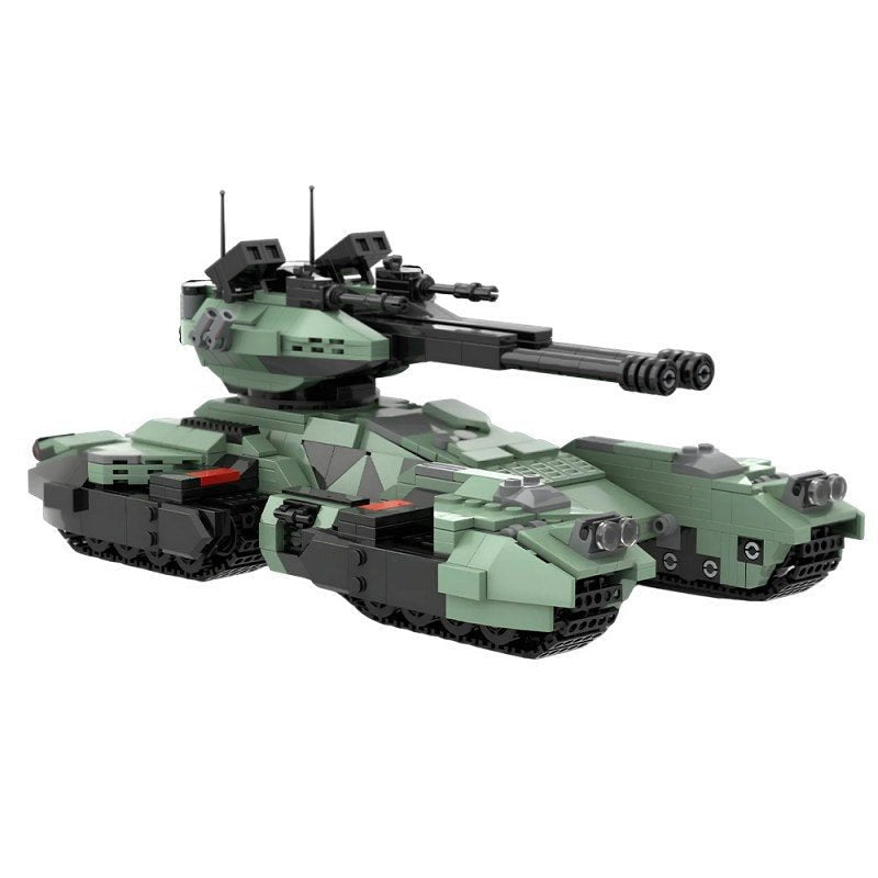 Futuristic Heavy Multi-Track Battle Tank MOC Building Kit - 2