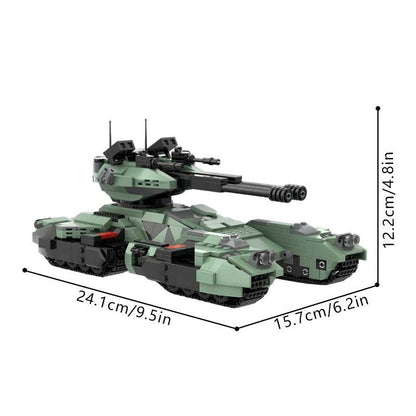 Futuristic Heavy Multi-Track Battle Tank MOC Building Kit - 4