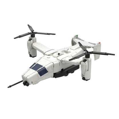 Futuristic Multirole Aerial Vehicle MOC Building Kit | Twin-Rotor Concept - 1