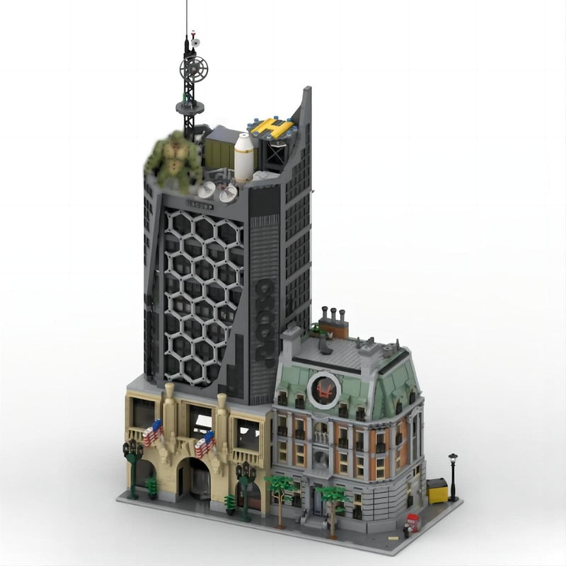 Futuristic Research Skyscraper & Lab MOC Building Kit - 1