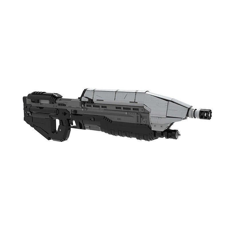 Futuristic Sci-Fi Assault Rifle MOC | 1:1 Scale Mechanical Building Kit - 1