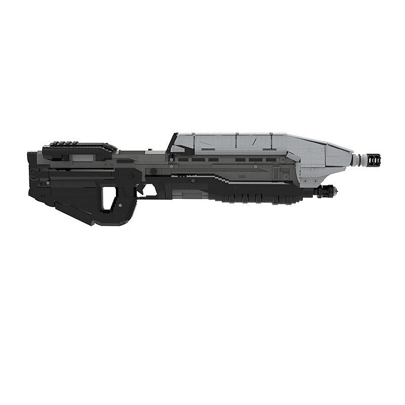 Futuristic Sci-Fi Assault Rifle MOC | 1:1 Scale Mechanical Building Kit - 4
