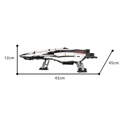 Futuristic Spacefighter Crusader Mercury MOC Building Kit | Compatible MOC - 4
