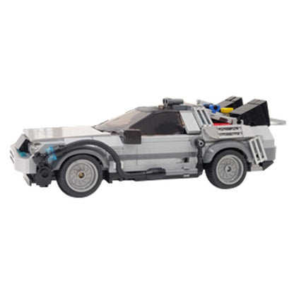 Futuristic Time Travel Car Building Kit | 8-Wide LEGO-Compatible MOC - 4