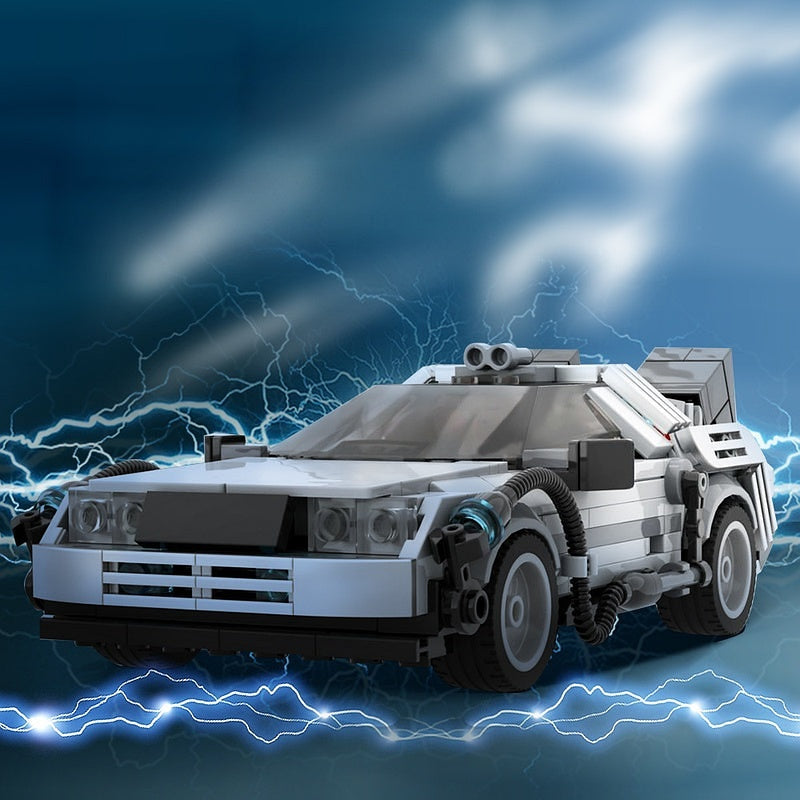 Futuristic Time Travel Car MOC Building Kit | Sci-Fi Vehicle Model - 3
