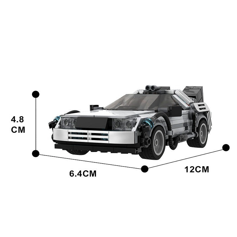 Futuristic Time Travel Car MOC Building Kit | Sci-Fi Vehicle Model - 5