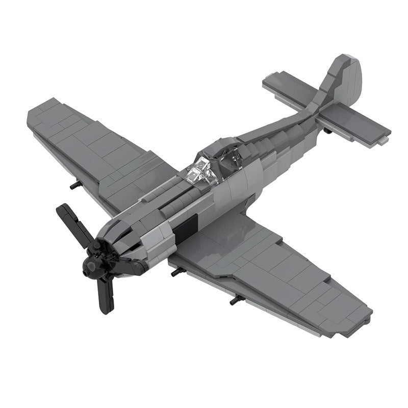 FW-190 Fighter Aircraft MOC Building Kit | WWII Plane Model 1:35 Scale - 1