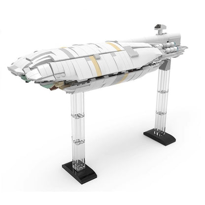Galactic Alliance Medium Cargo Transport Building Kit | LEGO-Compatible MOC - 1