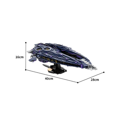 Galactic Bio-Organic Hive Capital Ship Building Kit | Midi Scale | LEGO-Compatible MOC - 7