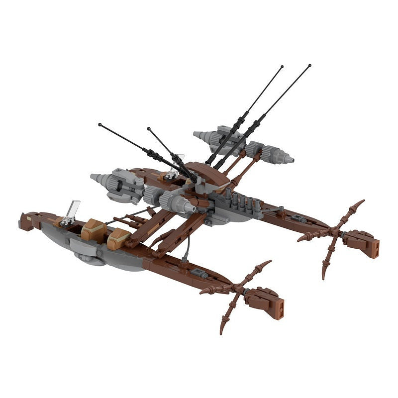 Galactic Catamaran Explorer MOC Building Kit | Futuristic Space Vessel - 2