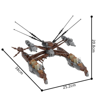 Galactic Catamaran Explorer MOC Building Kit | Futuristic Space Vessel - 5