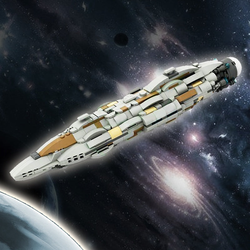 Galactic Command Capital Ship  Building Kit | 1:4000 Scale | LEGO-Compatible MOC - 1