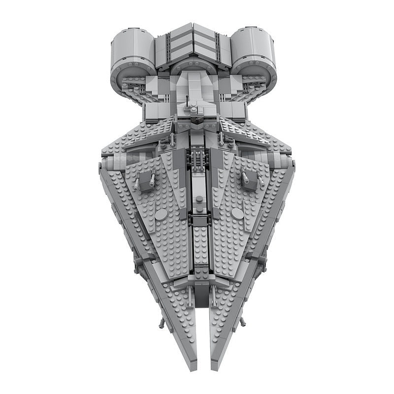 Galactic Command Light Cruiser MOC Spacecraft Building Kit - 2