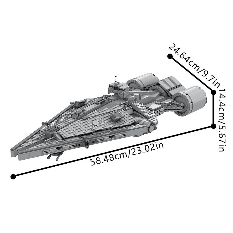 Galactic Command Light Cruiser MOC Spacecraft Building Kit - 3