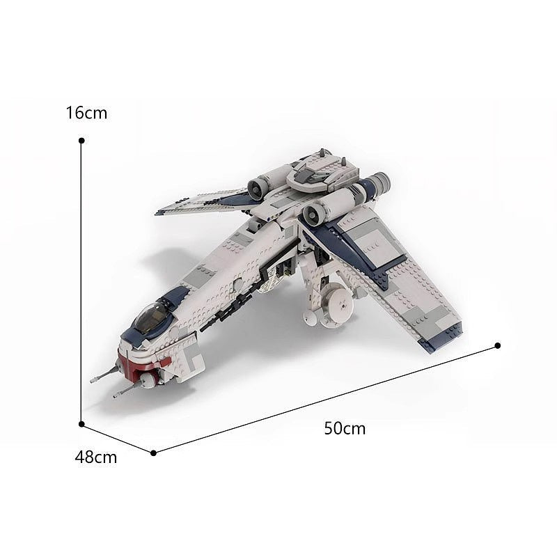 Galactic Dropship Troop Transporter MOC Building Kit - 3