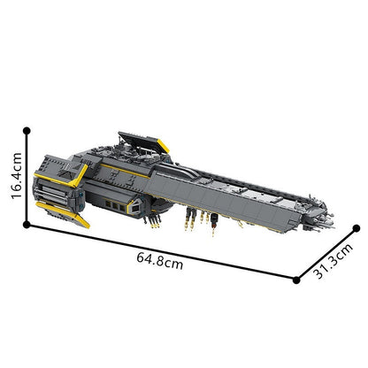 Galactic Fleet Destroyer Spaceship MOC Building Kit - 3