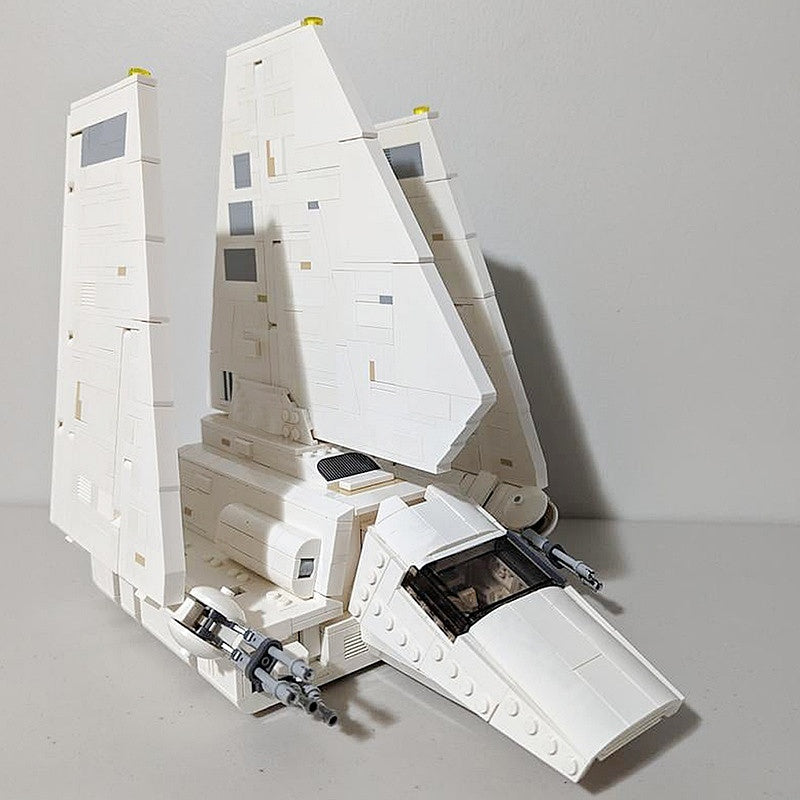 Galactic Folding Wing Shuttle Building Kit | LEGO-Compatible MOC - 3