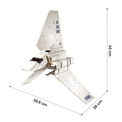Galactic Folding Wing Shuttle Building Kit | LEGO-Compatible MOC - 4