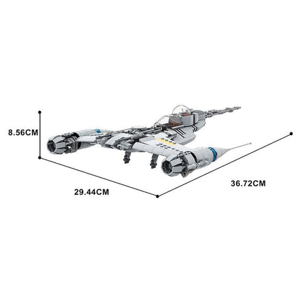 Galactic Hot Rod Fighter MOC Starfighter Building Kit | Sci-Fi Spacecraft - 5