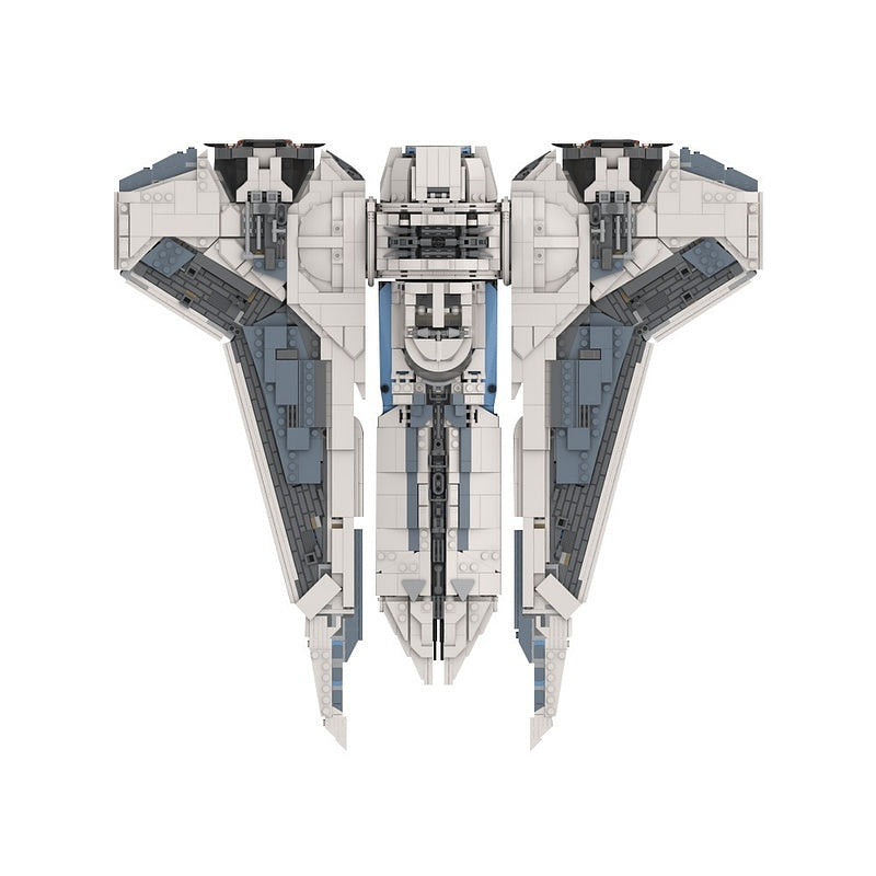 Galactic Hunter Gauntlet Fighter MOC Space Transport Building Kit - 1