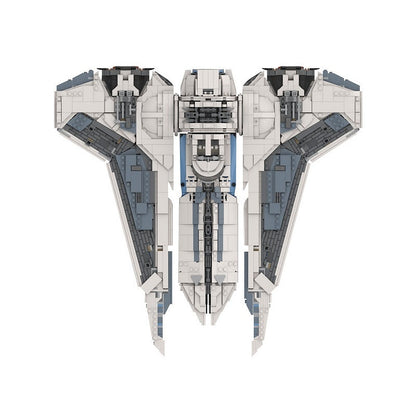 Galactic Hunter Gauntlet Fighter MOC Space Transport Building Kit - 1
