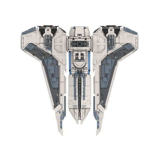 Galactic Hunter Gauntlet Fighter MOC Space Transport Building Kit - 1