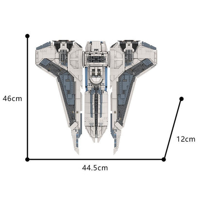 Galactic Hunter Gauntlet Fighter MOC Space Transport Building Kit - 4