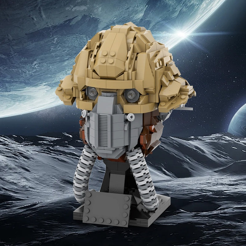 Galactic Rebel Fighter Helmet Building Kit | LEGO-Compatible MOC - 5