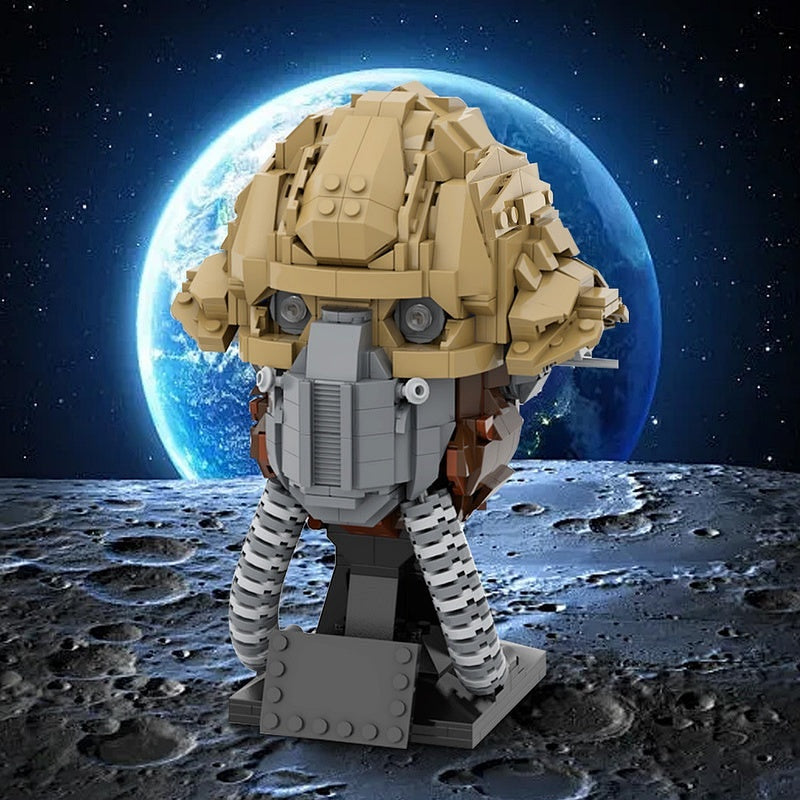 Galactic Rebel Fighter Helmet MOC Sci-Fi Character Building Kit - 2