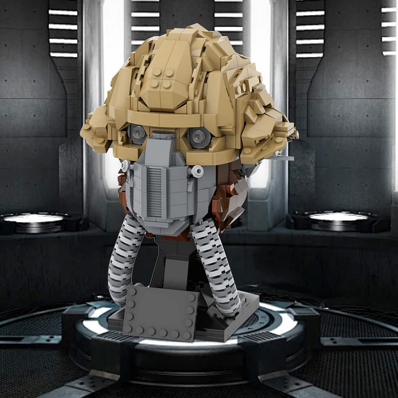 Galactic Rebel Fighter Helmet MOC Sci-Fi Character Building Kit - 3